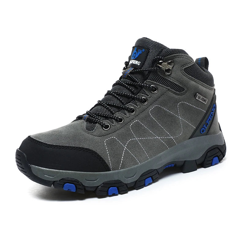 Mens High Top Hiking Boots Advanced Non-Slip Sneakers Comfortable Footwear for All-Terrain Adventures Climbing Hunting Trekking