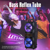 Portable Bluetooth Speaker with Subwoofer Bass and Microphone