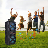 Portable Bluetooth Speaker with Subwoofer Bass and Microphone