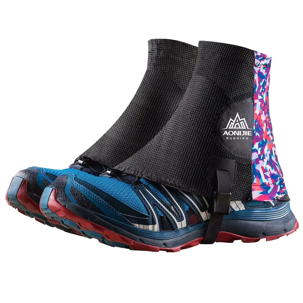 AONIJIE E941 Outdoor Unisex High Running Trail Gaiters Protective Sandproof Shoe Covers For Triathlon Marathon Hiking Reflective