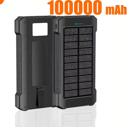 500000mAh Waterproof Outdoor Solar Power Bank Dual USB Travel Portable Solar Phone Charger Solar Powerbanks For Xiaomi Camping