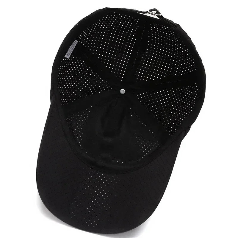 Summer Outdoor Sports Cap Golf Fishing Hat Quick Drying Sun Hat Adjustable Unisex Baseball Cap for Men Women