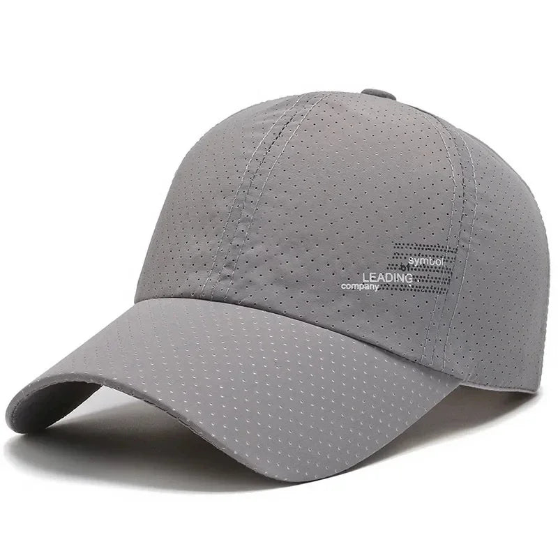 Summer Outdoor Sports Cap Golf Fishing Hat Quick Drying Sun Hat Adjustable Unisex Baseball Cap for Men Women