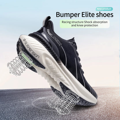 ONEMIX 21608A Trail Running Shoes For Men Blue Winter Lace Up Sports Shoes Women Non-slip Outdoor Athletic Warm Male Sneakers