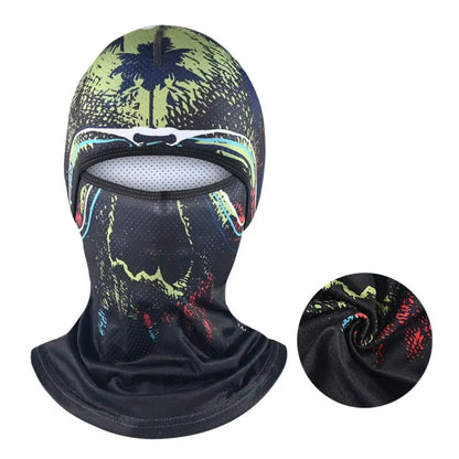 Summer Cool Balaclava Ice Silk Cycling Full Face Cap Sun Anti-UV Protection Sports Face Cover Headwear Bike Motorcycle Men's Hat