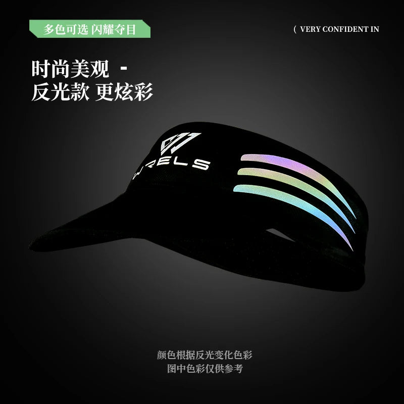 WRELS Sport Sunshade Empty Top Hat Portable Packable Sunscreen Cap Breathable Sun Cap Outdoor Sports UV Protection Sun Visor Hat