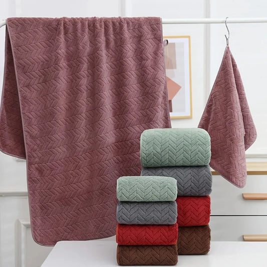 High quality thick coral velvet bath towels, soft and absorbent towels, sports beach towels for home and hotel use