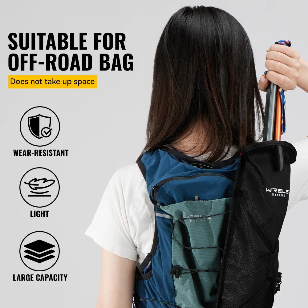 WRELS Trekking Poles Carry Bag Lightweight Waterproof Bag Poles Hiking Portable Storage Bag Suitable for Vest Backpacks Cane Bag