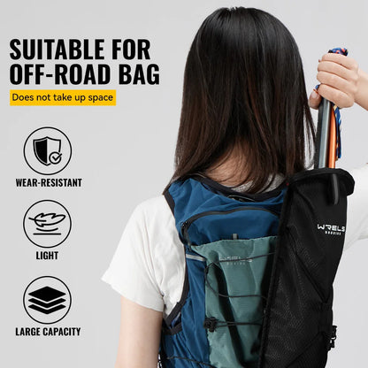WRELS Trekking Poles Carry Bag Lightweight Waterproof Bag Poles Hiking Portable Storage Bag Suitable for Vest Backpacks Cane Bag