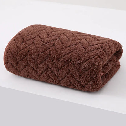 High quality thick coral velvet bath towels, soft and absorbent towels, sports beach towels for home and hotel use