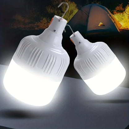 1/2/5/8pcs High Power LED Light Charging Emergency Lamp Outdoor  Portable Lanterns BBQ Camping lamp Search Light  Emergency Bulb