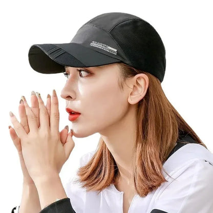 Summer Outdoor Sports Cap Golf Fishing Hat Quick Drying Sun Hat Adjustable Unisex Baseball Cap for Men Women