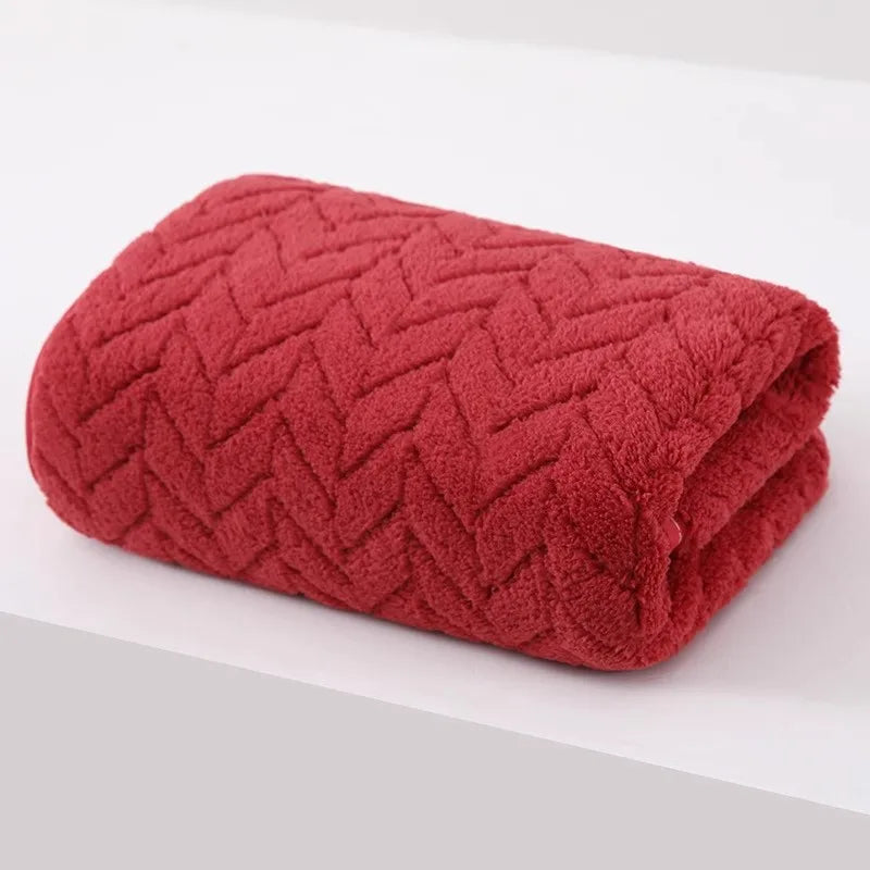 High quality thick coral velvet bath towels, soft and absorbent towels, sports beach towels for home and hotel use