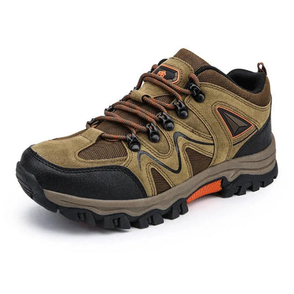 Men's All Terrain Hiking Shoes Breathable Wear-Resistant Mesh Outdoor Sports Non-Slip Trekking Boots for Mountain Trail Cycling