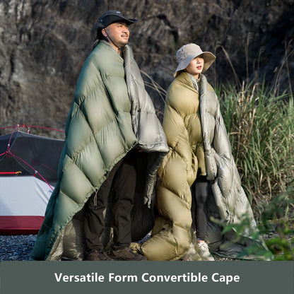 Cold Weather Sleeping Bag Winter Duck Down Envelope for Adults Lightweight Warm and Compact for Hiking Camping