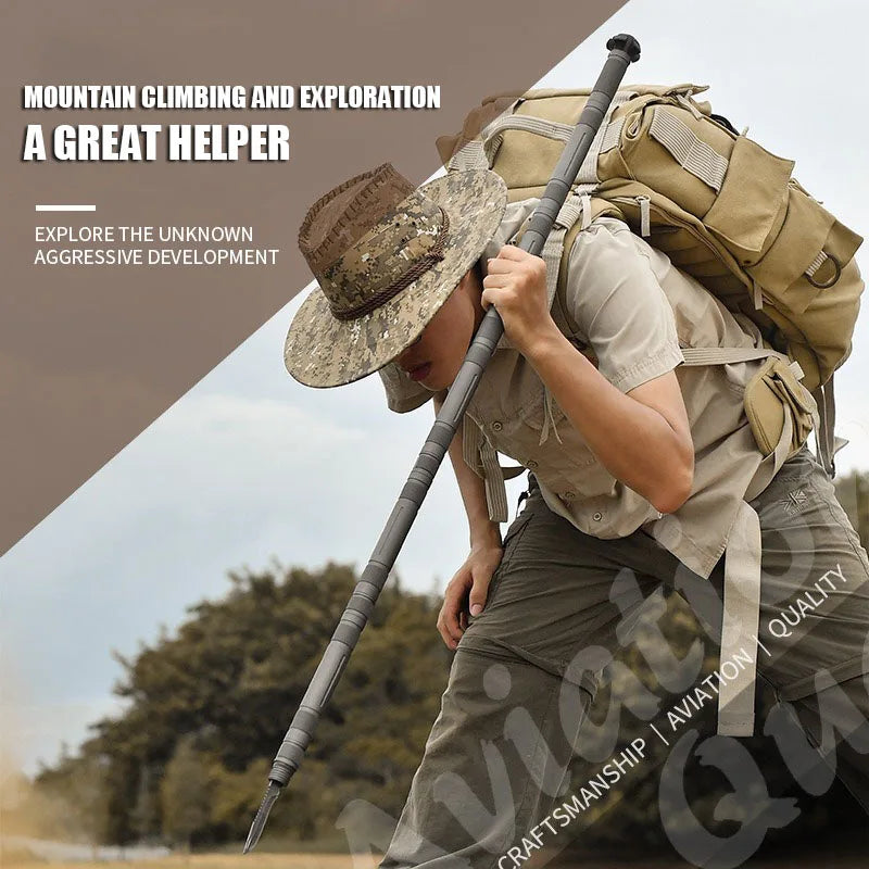 CEOI GWOK Adjustable Trekking Poles for Hiking Lightweight Aluminum Walking Stick with Comfortable Grip for Outdoor Adventures