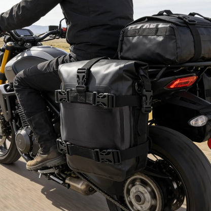 Motorcycle Tail Bag Weatherproof Motorbike Duffel Pannier Motorcycle Luggage Pack For Short Trips Travel Adventures Urban