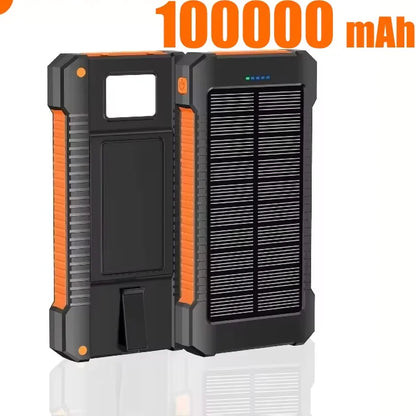 500000mAh Waterproof Outdoor Solar Power Bank Dual USB Travel Portable Solar Phone Charger Solar Powerbanks For Xiaomi Camping