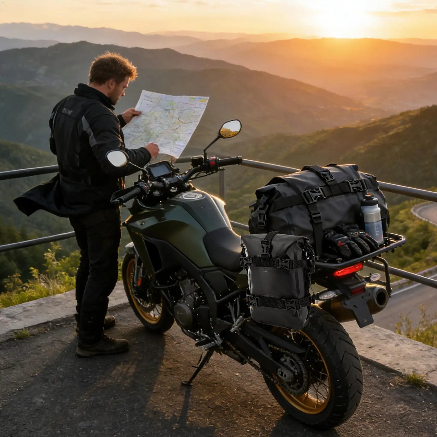 Motocross Gear Bag Weatherproof Motorbike Duffel Pannier Motorcycle Panniers Bags For Short Trips Travel Adventures Urban