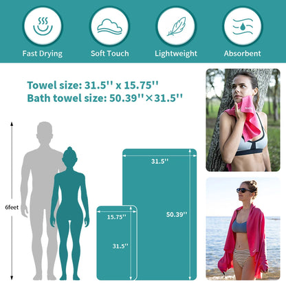 Naturehike Beach Towel Microfiber Outdoor Camping Quick Dry Towel Swimming Bath Towel Gym Golf Towel Ultralight Travel  Towel
