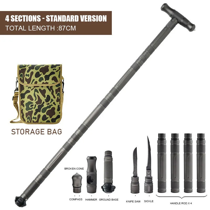 CEOI GWOK Adjustable Trekking Poles for Hiking Lightweight Aluminum Walking Stick with Comfortable Grip for Outdoor Adventures