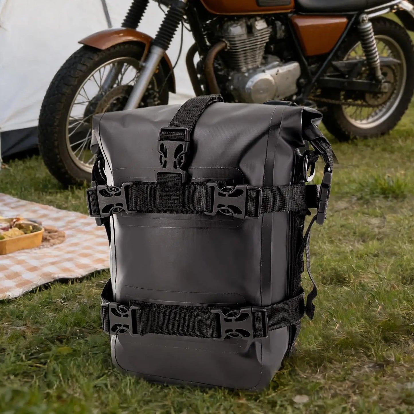 Motorcycle Tail Bag Weatherproof Motorbike Duffel Pannier Motorcycle Panniers Bags For Short Trips Travel Adventures Urban