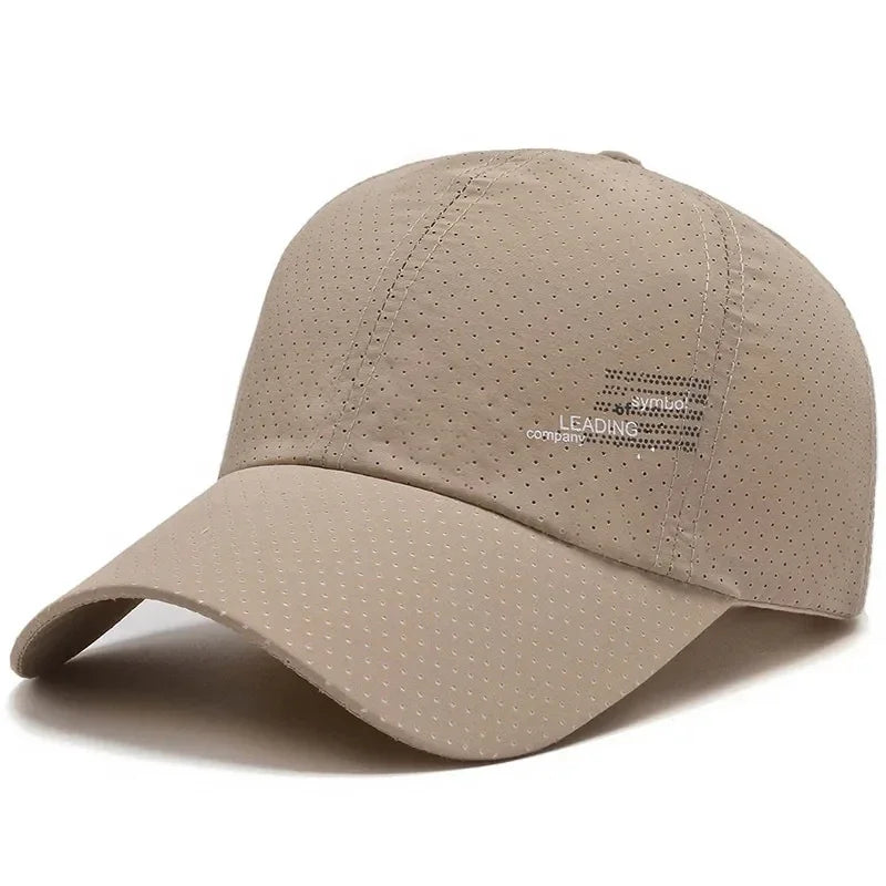Summer Outdoor Sports Cap Golf Fishing Hat Quick Drying Sun Hat Adjustable Unisex Baseball Cap for Men Women
