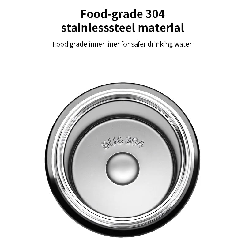 TOSUOD Stainless Steel Insulated Water Cup 550ML 304 Steel Cycling Water Kettle Easy To Carry Keep Warm And Cold Bottle