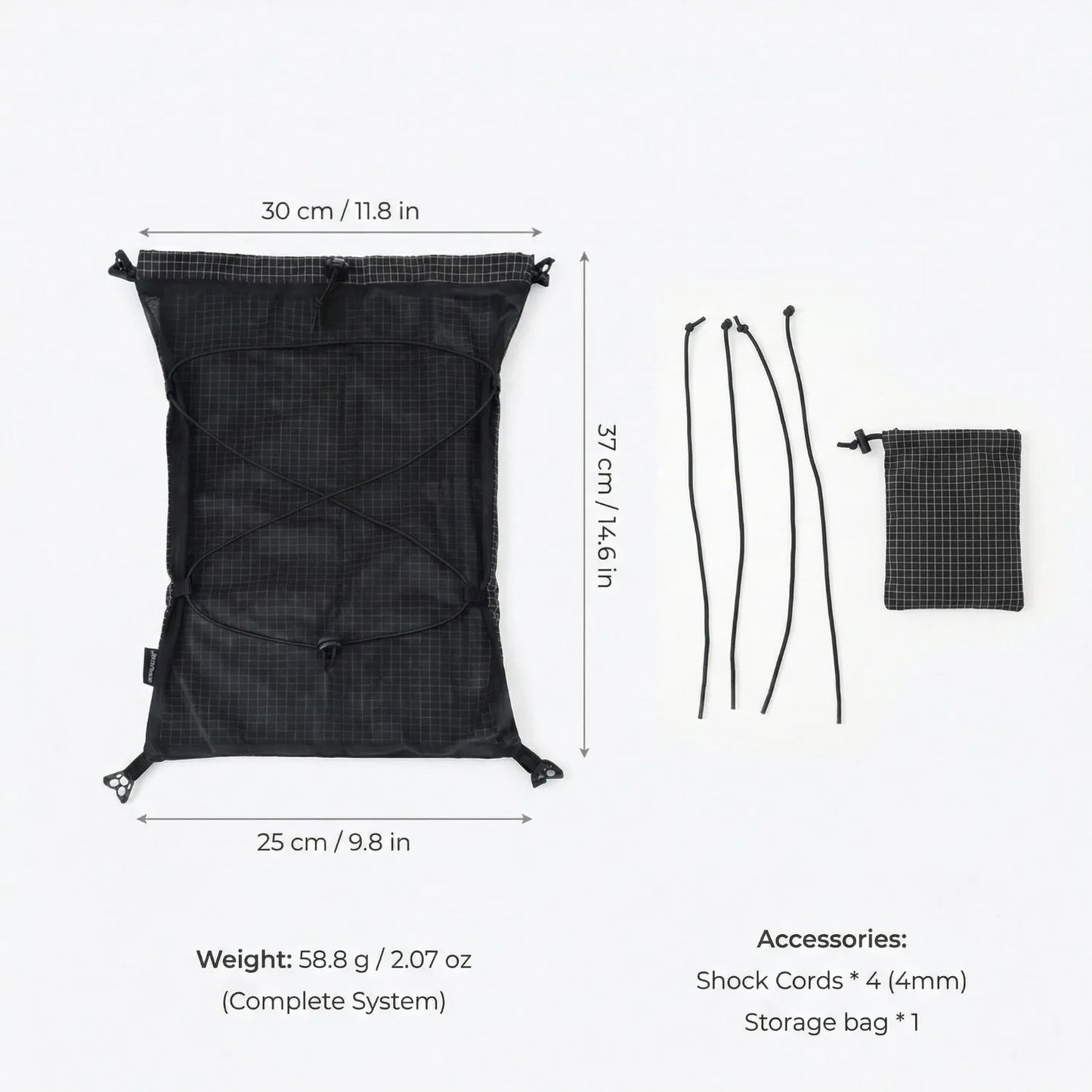 [HODRGEAR] Moudlar Kangaroo Pouch Backpack Expansion 6L Ultralight 58g Gridstop for Hiking Trekking UL Gear Beaver Tail