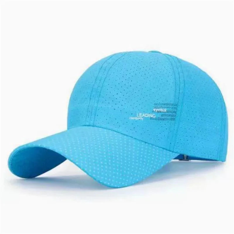 Summer Outdoor Sports Cap Golf Fishing Hat Quick Drying Sun Hat Adjustable Unisex Baseball Cap for Men Women