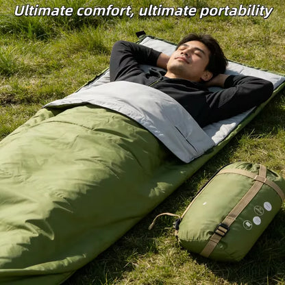 Adult Compact Sleeping Bag Ultralight Camping  Hiking Beach Travel Mat 190x75cm Camping Essentials Outdoor Sleeping Gear