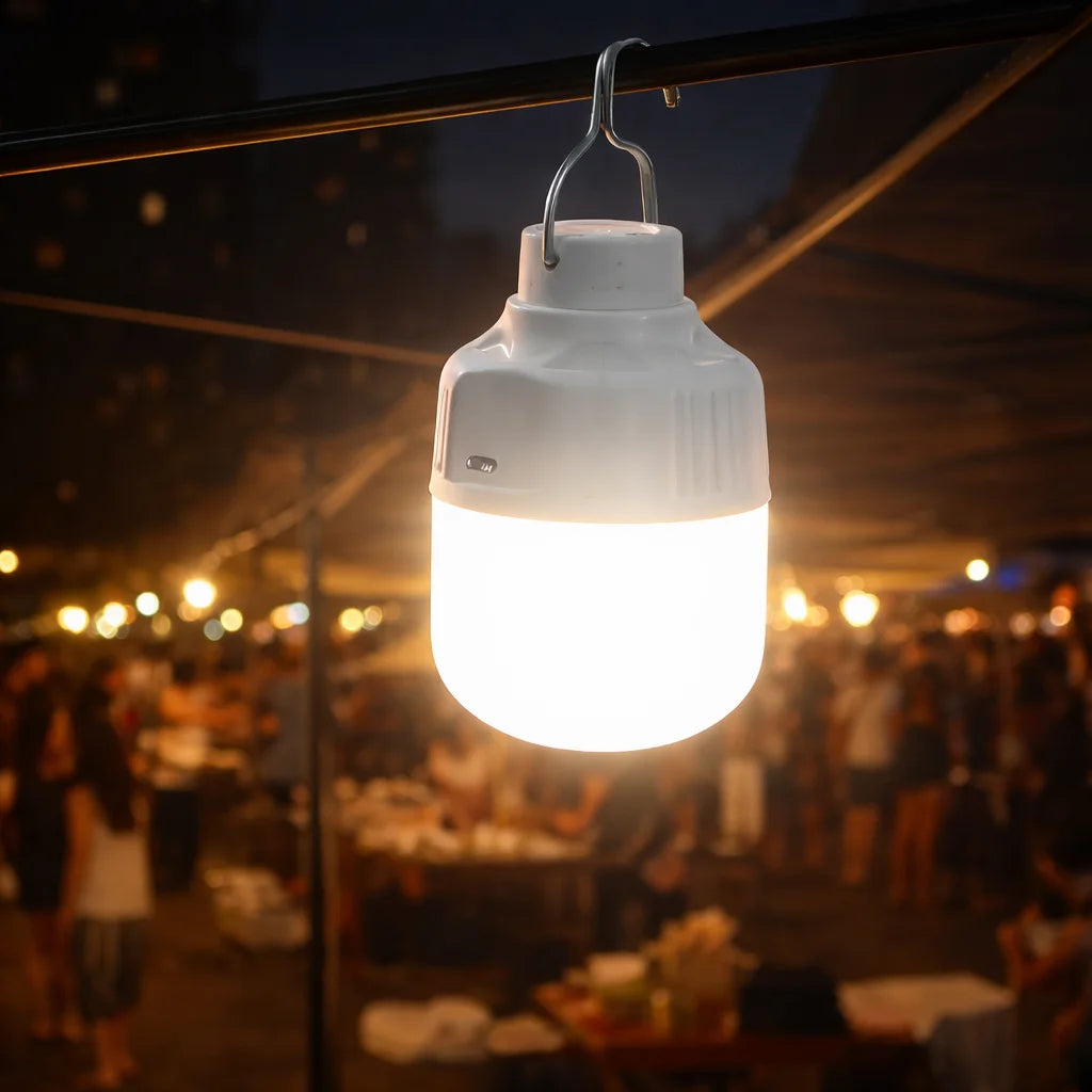 USB Rechargeable LED Camping Lantern High Brightness Portable Outdoor Light Emergency Tent Lamp for Fishing Hiking Night Use