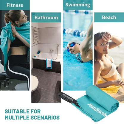 Naturehike Beach Towel Microfiber Outdoor Camping Quick Dry Towel Swimming Bath Towel Gym Golf Towel Ultralight Travel  Towel
