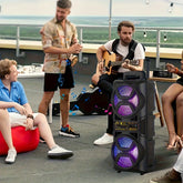 Portable Bluetooth Speaker with Subwoofer Bass and Microphone