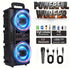 Portable Bluetooth Speaker with Subwoofer Bass and Microphone
