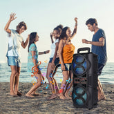 Portable Bluetooth Speaker with Subwoofer Bass and Microphone