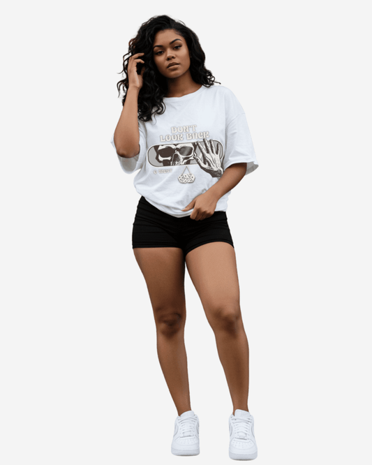 G West Horror Rearview Oversized Women's T-Shirt